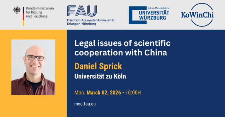 Legal issues in scientific cooperation with China