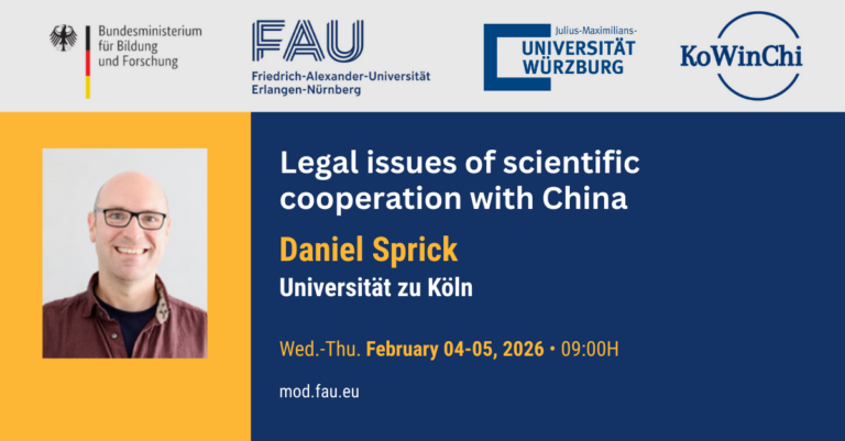 Legal issues in scientific cooperation with China